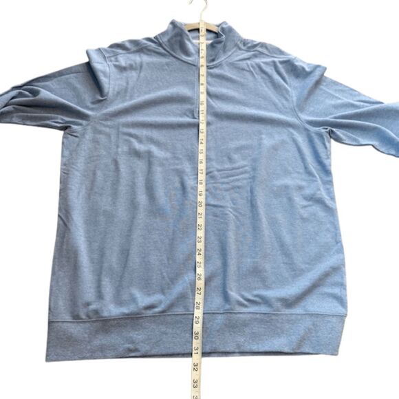 Southern Tide Men's The Skipjack Pique Schooner Quarter Zip Pullover Blue Large - Picture 8 of 9